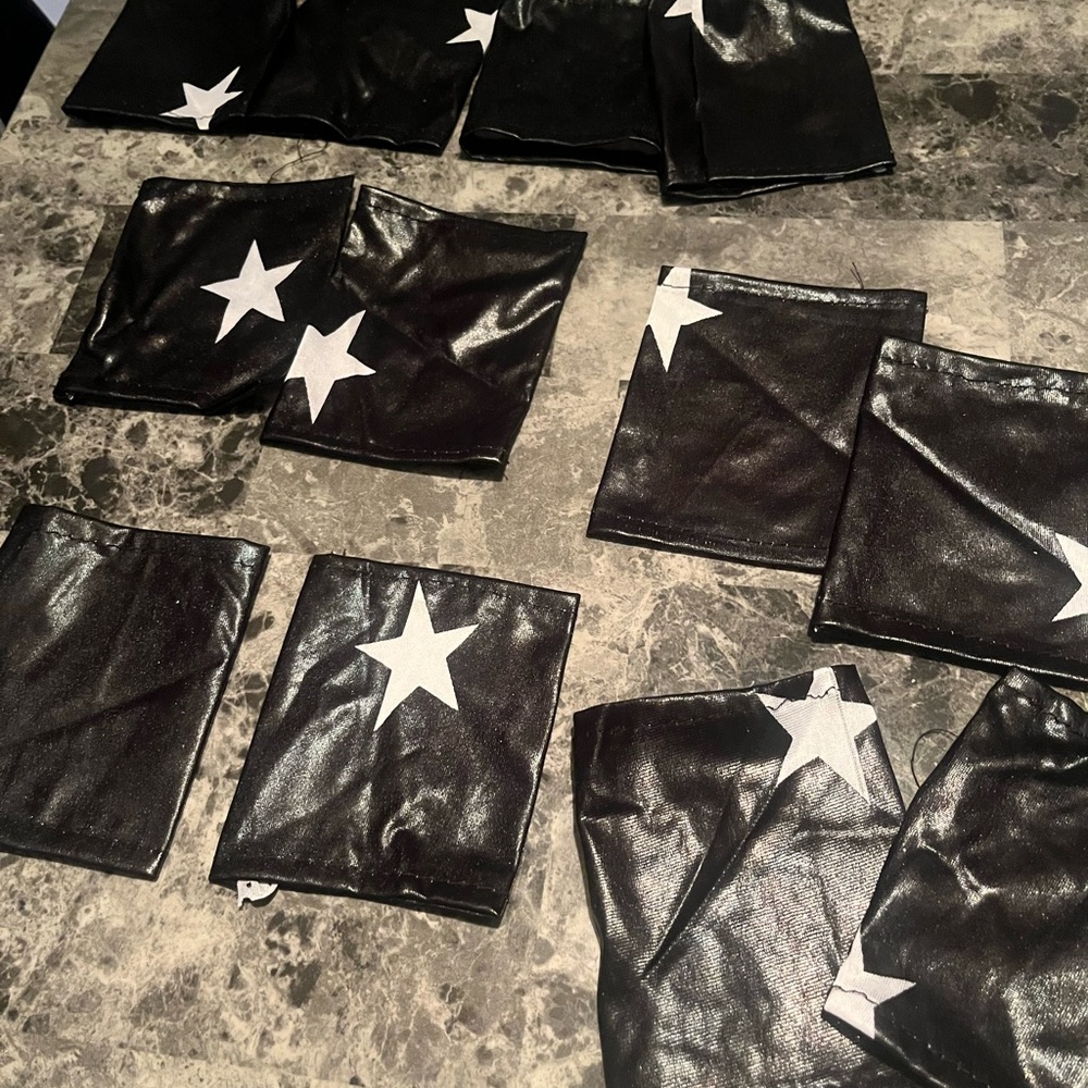 Bundle 6 pairs short star gloves